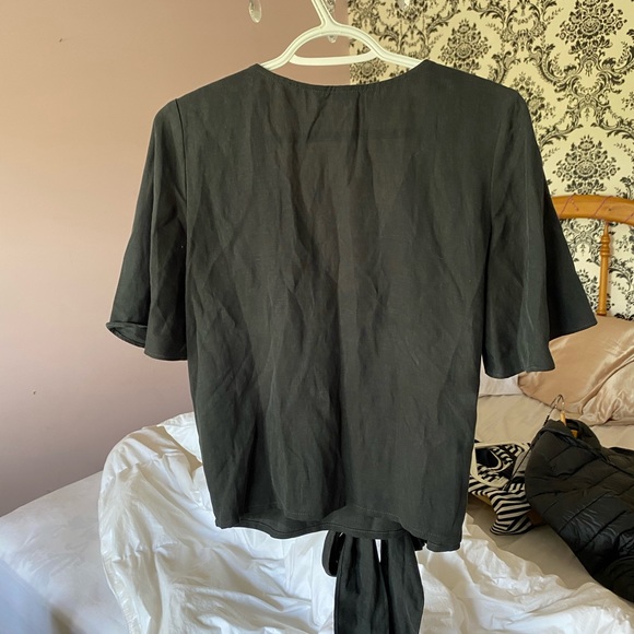 Vetta Wrap Top black NWOT - Picture 8 of 11